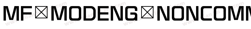 MF MODENG NONCOMMERCIAL字体转换